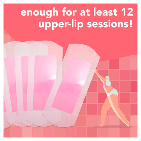 JOY Glee Face Wax Strips Hair Removal - 24 Strips