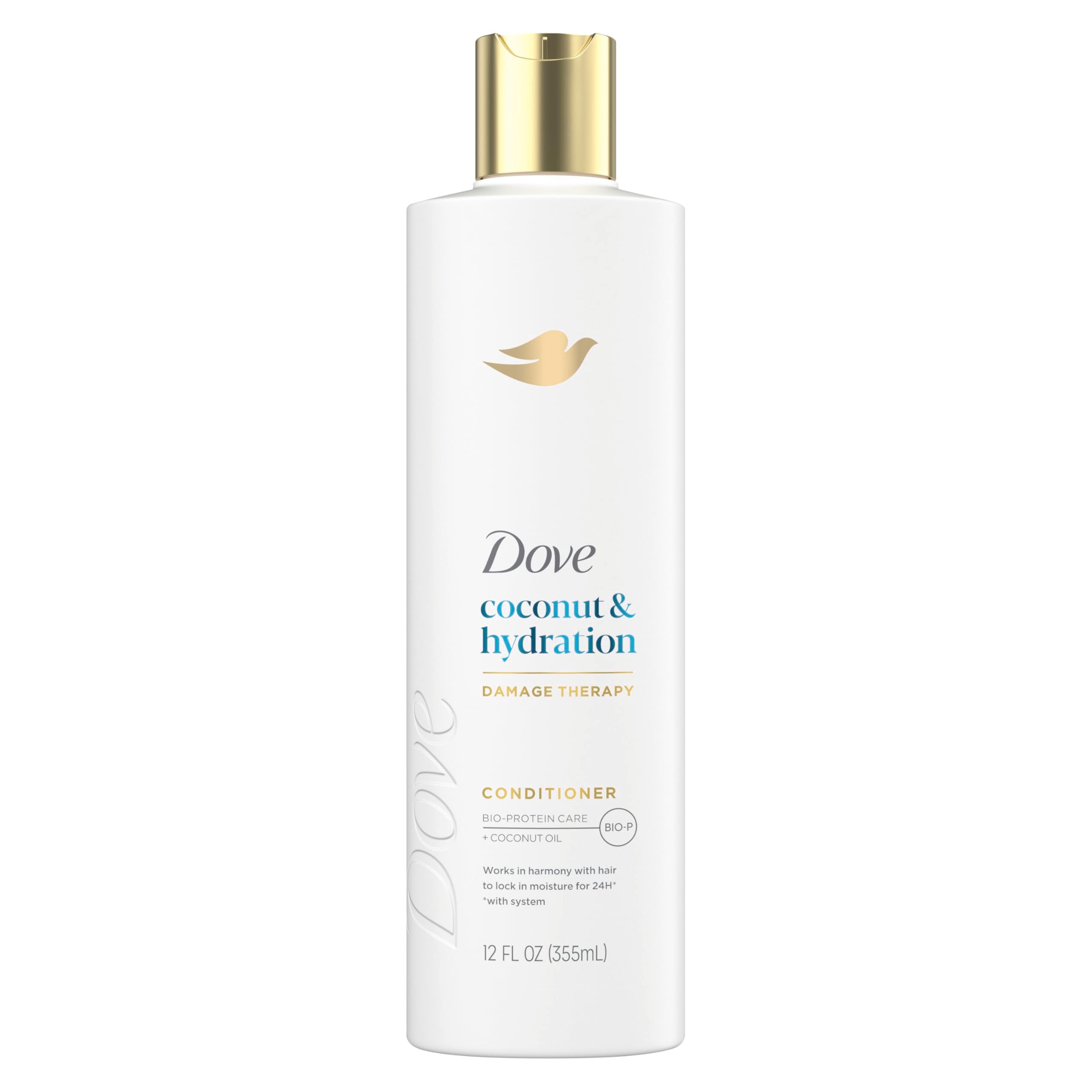 Dove Conditioner Coconut & Hydration for Dry Hair with Bio-Protein Care Technology and Coconut Oil 12 Fl Oz