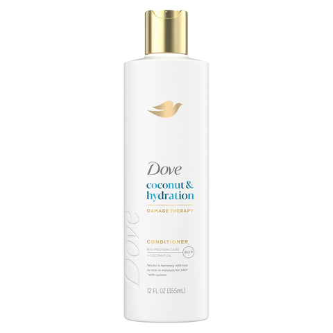 Dove Conditioner Coconut & Hydration for Dry Hair with Bio-Protein Care Technology and Coconut Oil 12 Fl Oz