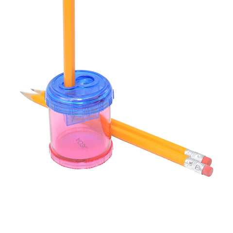 Westcott Plastic Manual Pencil and Crayon Sharpener, Assorted Colors (12202), Single