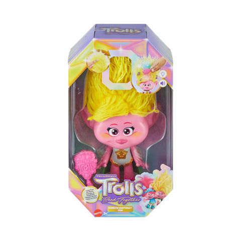 Mattel DreamWorks Trolls Band Together Toys, Rainbow HairTunes Viva Doll with Lights, Music & Sound, Inspired by the Movie