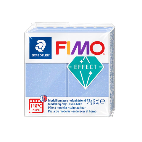 Staedtler FIMO Effects Polymer Clay - -Oven Bake Clay for Jewelry, Sculpting, Agate Blue Gem 8020-386