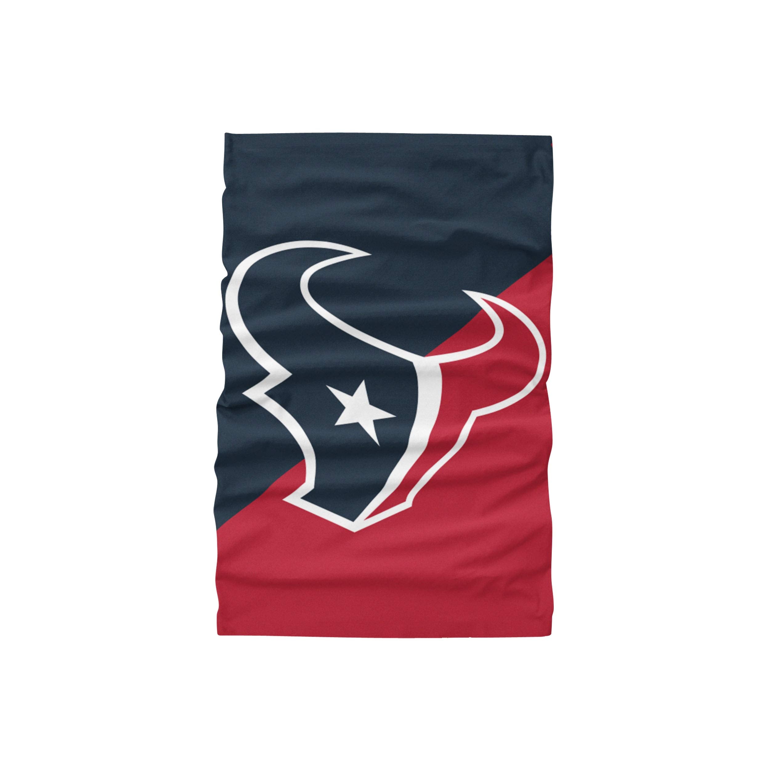 FOCO NFL Houston Texans Unisex Face Mask Gaiter Big Logo, Team Colors, One Size