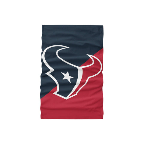 FOCO NFL Houston Texans Unisex Face Mask Gaiter Big Logo, Team Colors, One Size