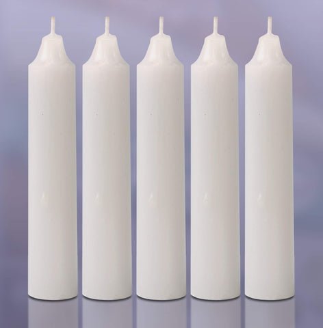 Hyoola Emergency Candles, White Short Tapers, Unscented Emergency Candle for Home and Emergencies Kit (Pack of 24)