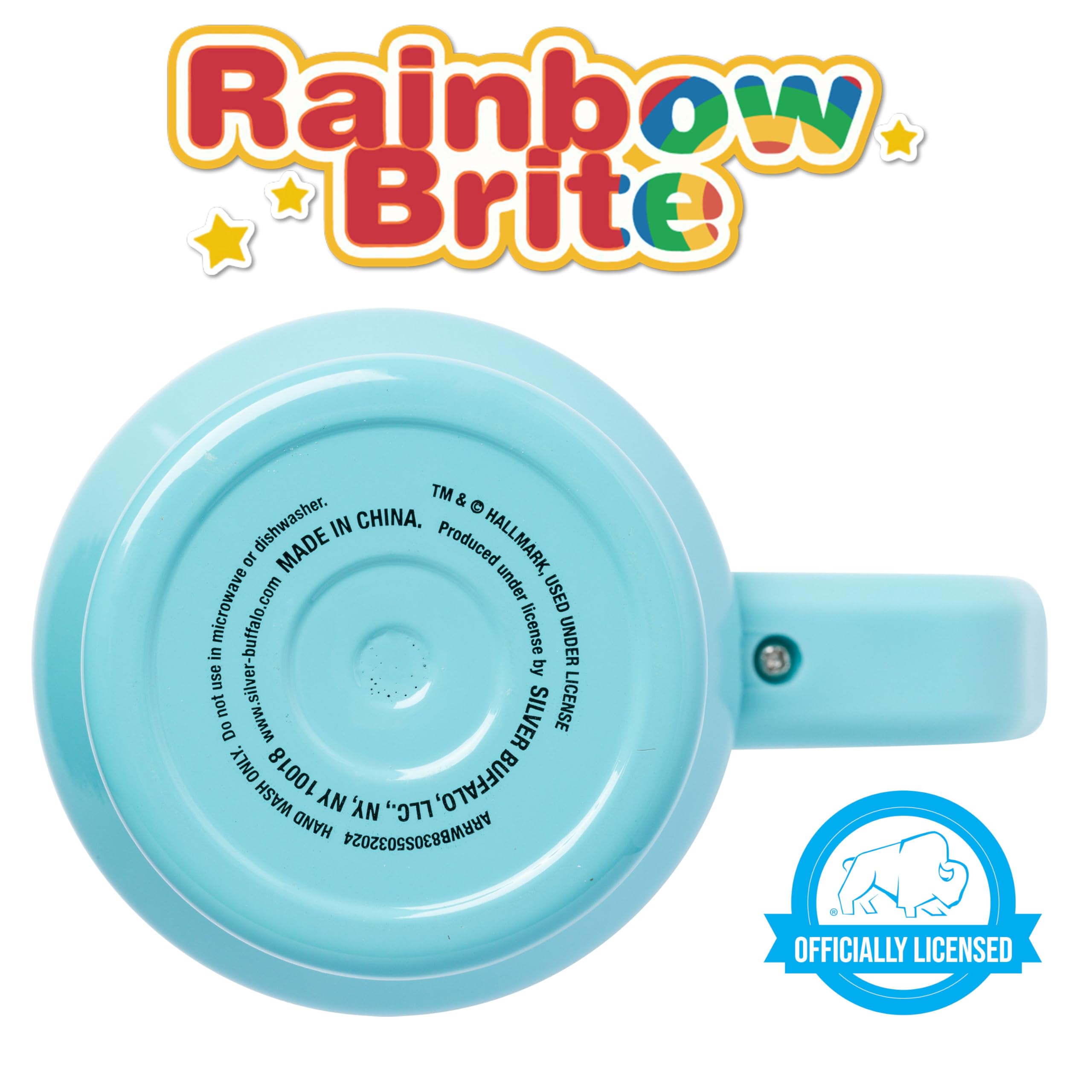 Silver Buffalo Rainbow Brite and Twink Sparkle Double Walled Stainless Steel Tumbler with Handle and Straw, Fits in Standard Cup Holder, 40 Ounces