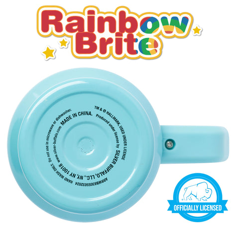 Silver Buffalo Rainbow Brite and Twink Sparkle Double Walled Stainless Steel Tumbler with Handle and Straw, Fits in Standard Cup Holder, 40 Ounces