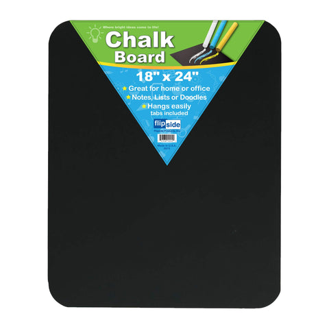 Flipside Chalk Board, Black, 18" x 24",10204