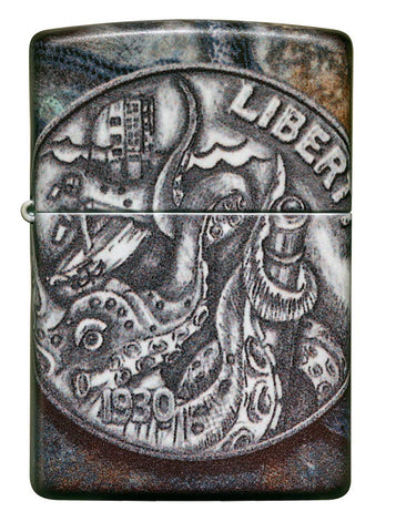 Zippo Pirate Coin 540 Color Pocket Lighter