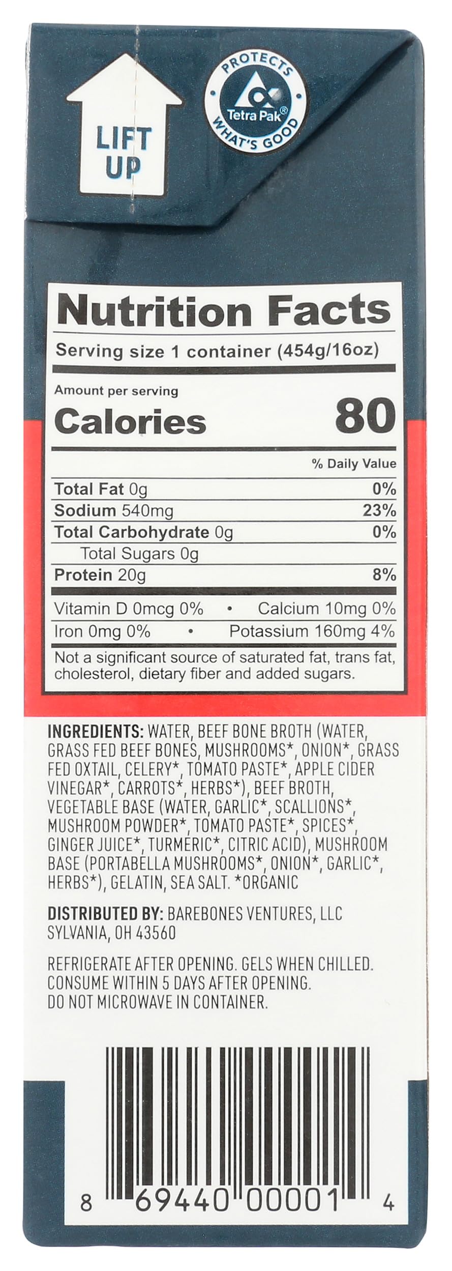 Bare Bones, Broth Bone Beef Classic, 16 Fl Oz