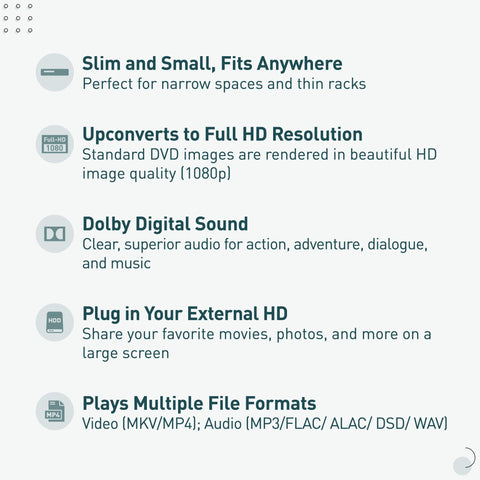 Panasonic Blu Ray DVD Player with Full HD Picture Quality and Hi-Res Dolby Digital Sound, DMP-BD90P-K, Black