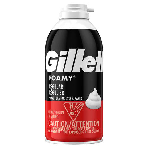 Comfort Glide Foamy Regular Shave Foam Men Shaving Foam by Gillette, 11 Ounce