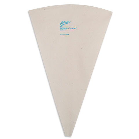 Ateco Plastic Coated Canvas Decorating Bag, 21-Inch, Reusable, Made in USA, White