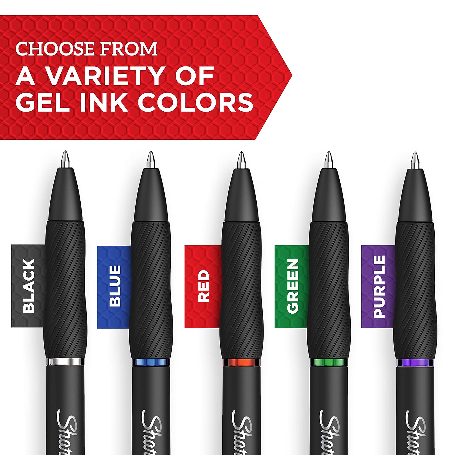 SHARPIE S-Gel Retractable Gel Pens, Bold Point, Assorted Ink, 4/Pack (2116198)