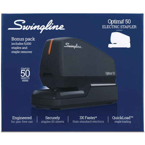 Swingline Optima 45 Electric Stapler, 45-Sheet Capacity, Silver
