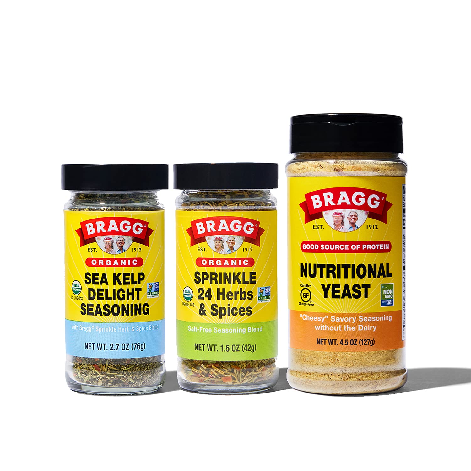 Bragg Sprinkle Herbs and Spices Seasoning, 1.5oz, 2 Pack