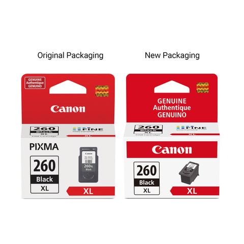Canon PG-260 XL Genuine Black Ink Cartridge, Compatible with TS5320/6420/6420a,TR7020/7020a