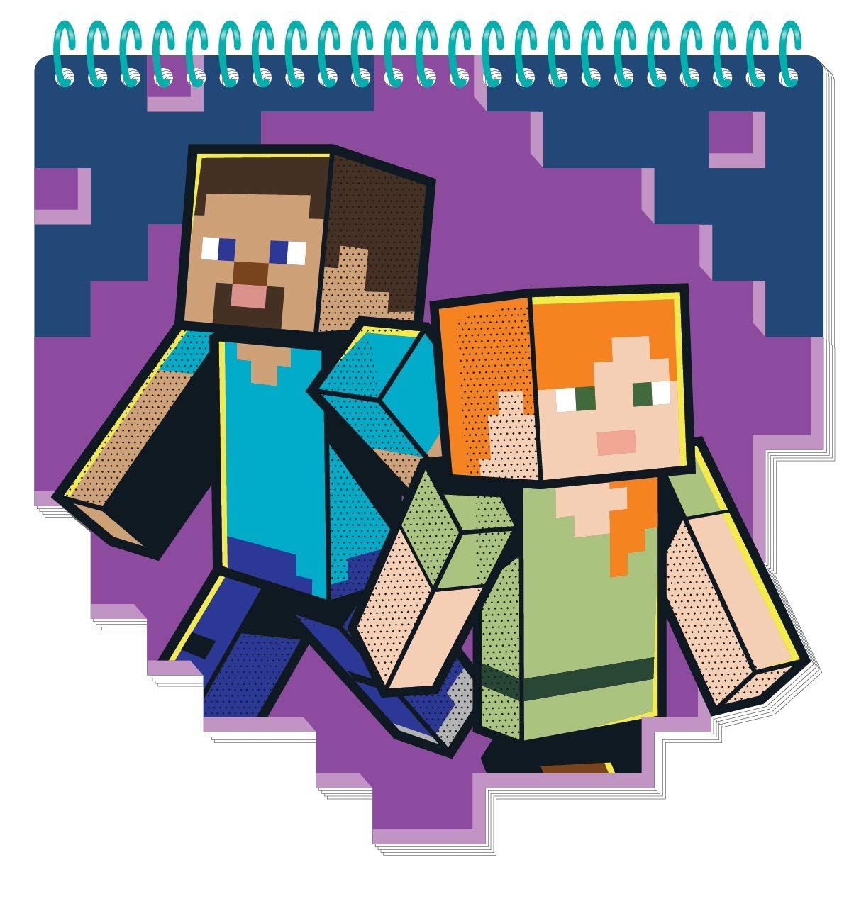 Innovative Designs Minecraft Kids Coloring Art Set | Stickers & Stampers
