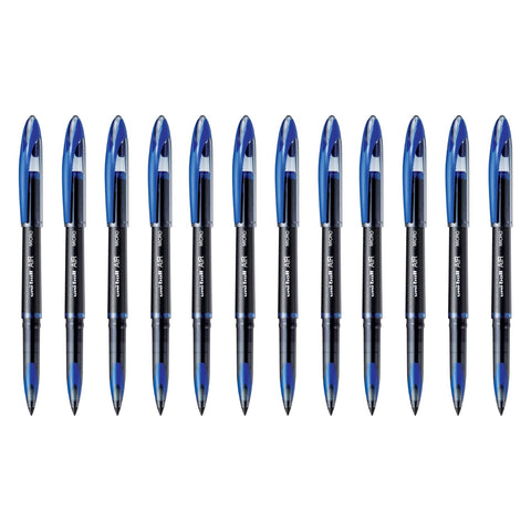 uniball Air Porous Point Pens, Medium Point (0.7mm), Blue, 12 Pack