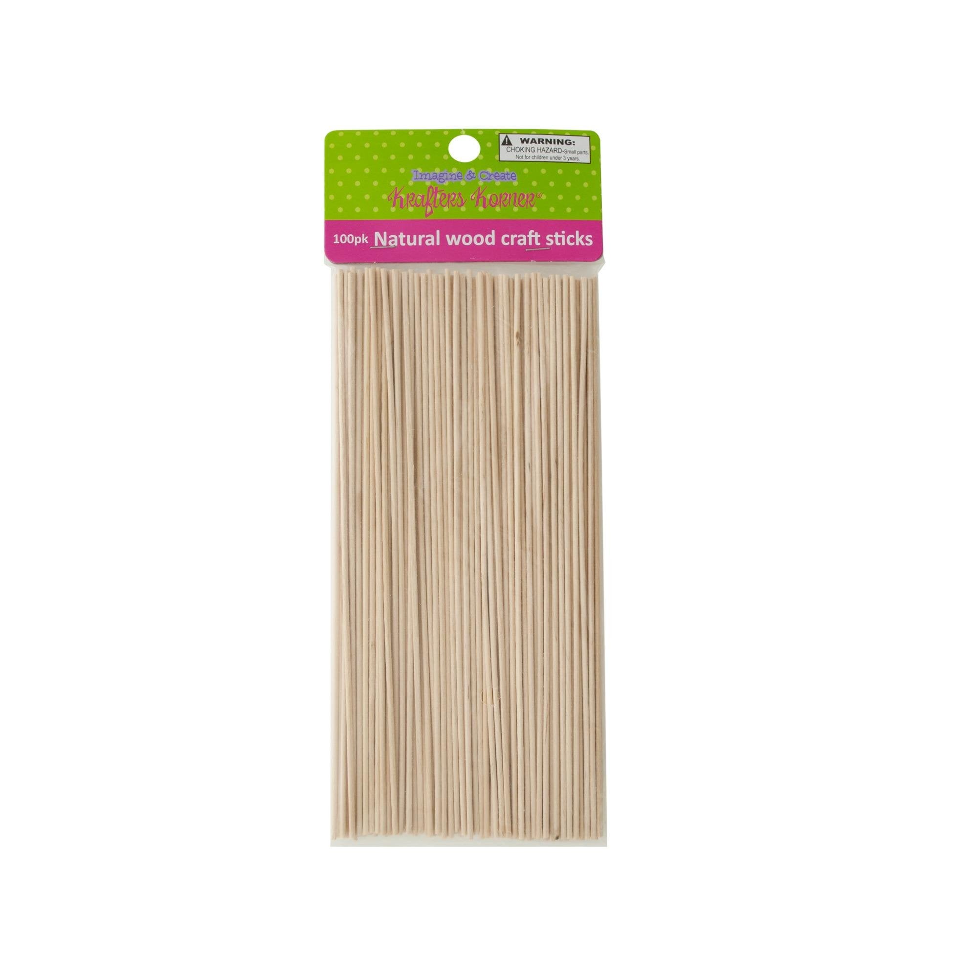 KOLE IMPORTS CG025 Skinny Natural Wood Craft Sticks