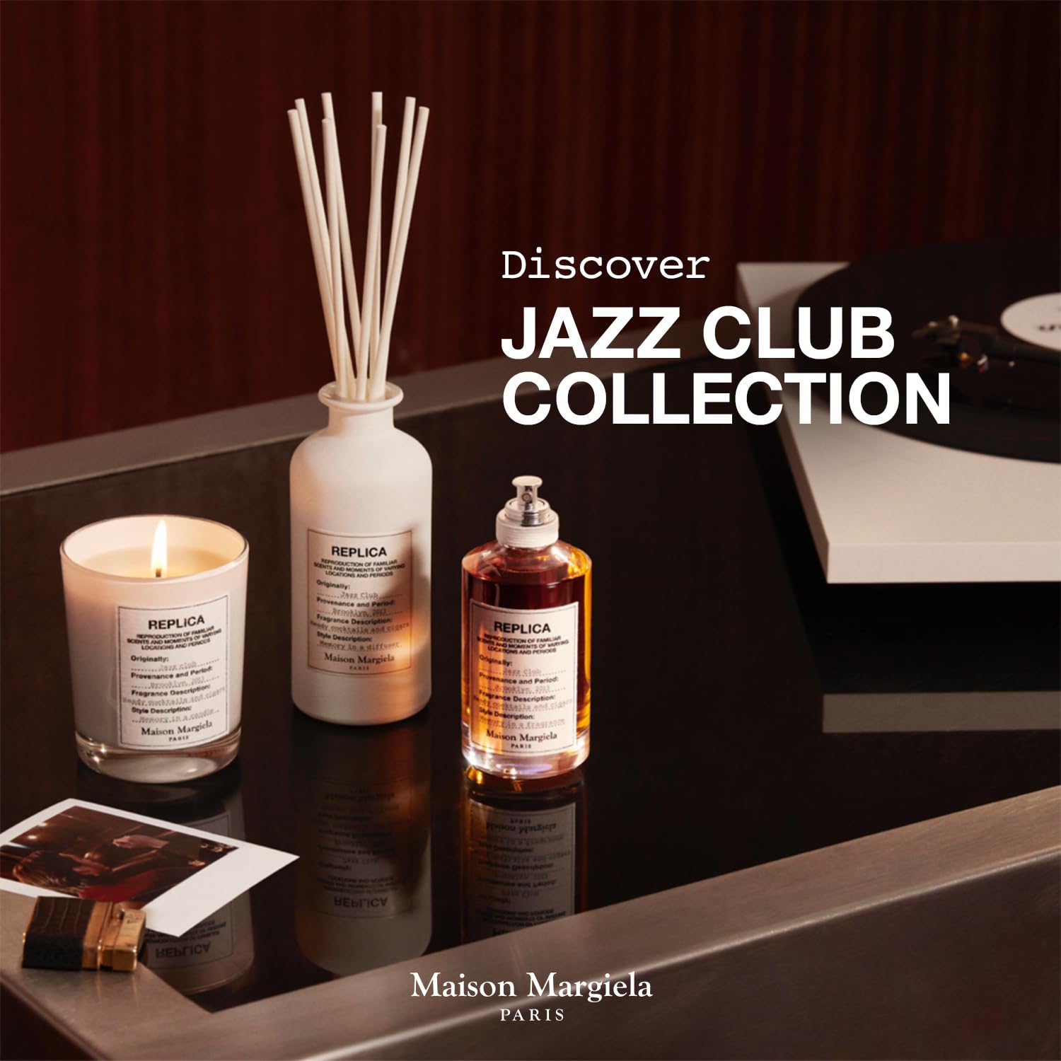 Maison Margiela - Replica - Jazz Club Eau de Toilette - Warm & Spicy Scent - With Vanilla, Rum Accord, & Tobacco - 1.0 Fl Oz