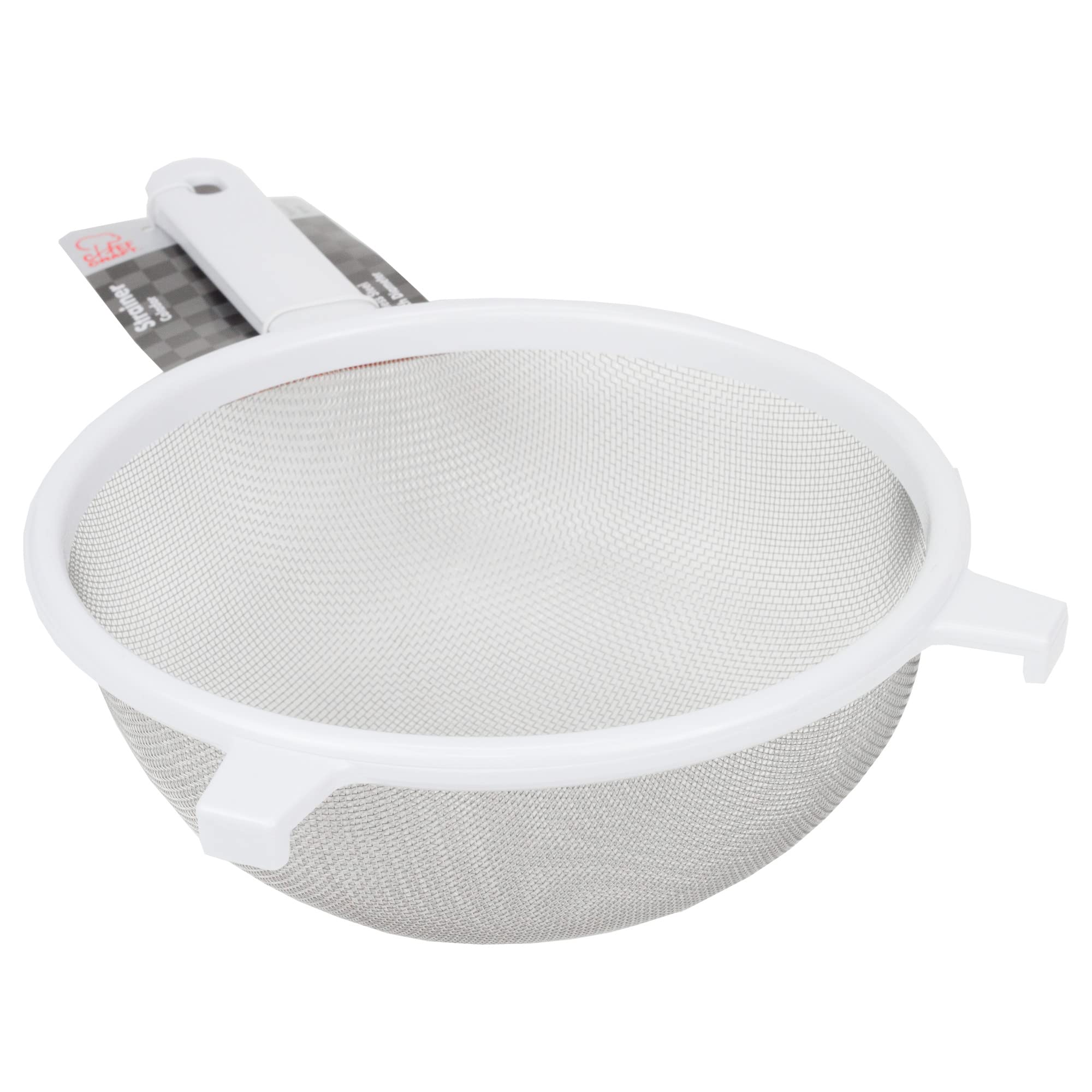 Chef Craft Classic Stainless Steel Mesh Strainer, 8 inch, White