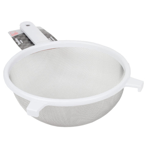 Chef Craft Classic Stainless Steel Mesh Strainer, 8 inch, White