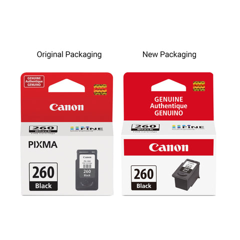 Canon PG-260 Genuine Black Ink Cartridge, Compatible with TS5320/6420/6420a,TR7020/7020a