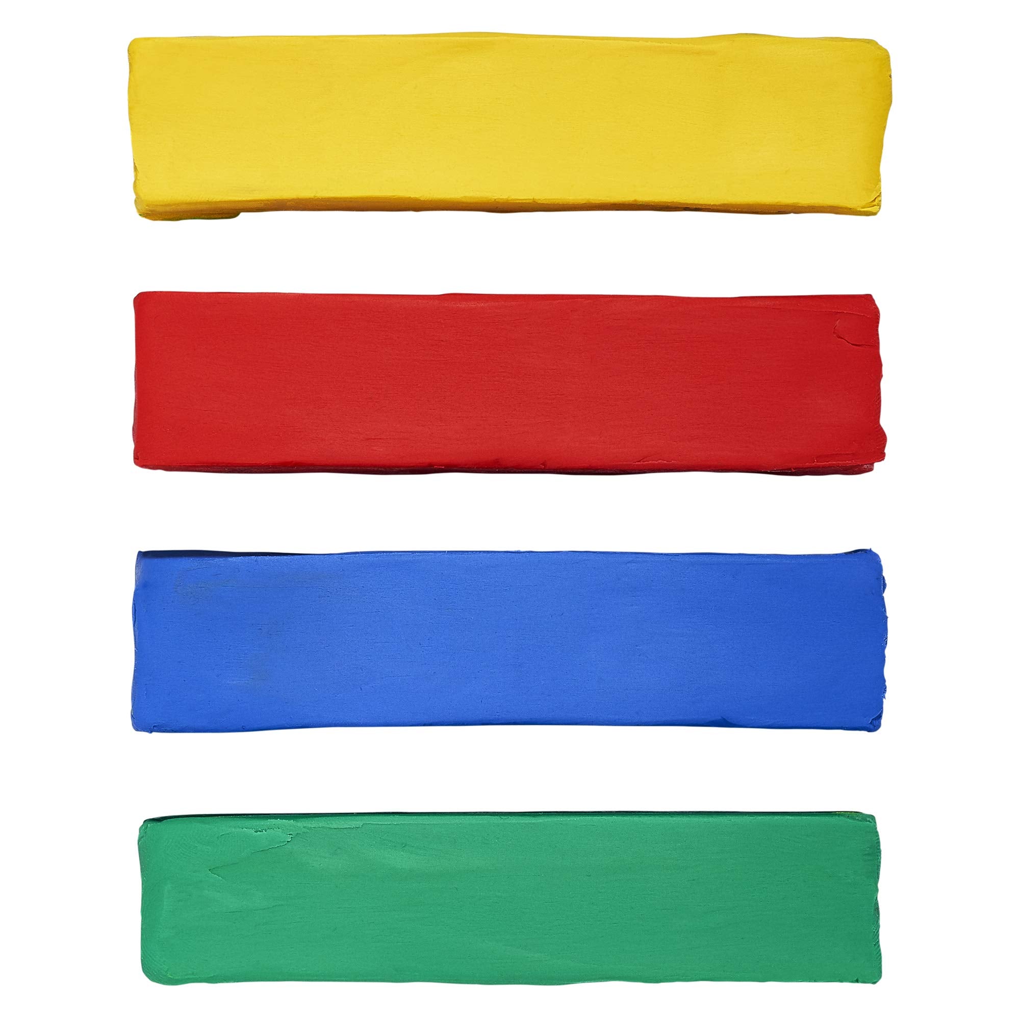 Prang Modeling Clay Set, 4 Colored Clay Blocks per Set, 0.25 Pounds Each, Red, Yellow, Green and Blue (00740)