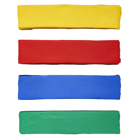 Prang Modeling Clay Set, 4 Colored Clay Blocks per Set, 0.25 Pounds Each, Red, Yellow, Green and Blue (00740)