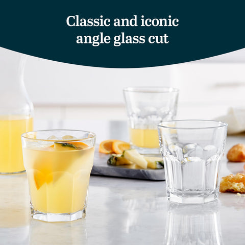 Libbey Gibraltar Drinking Glass Drinking Cup Set, Iconic Heavy Base Bar Glassware Thick Drinking Glasses Set of 12, 12-Ounce Rocks Glasses