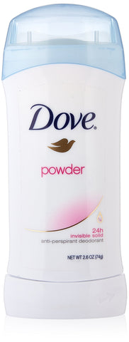 Dove Deodorant 2.6 Ounce Invisible Solid Powder (76ml) (2 Pack)