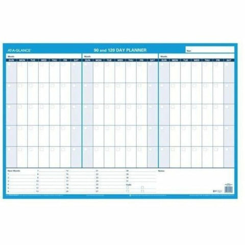 AT-A-GLANCE Undated Erasable Wall Calendar, 36" x 24", XLarge, 90-Day and 120-Day, Reversible, Horizontal (PM239B28)