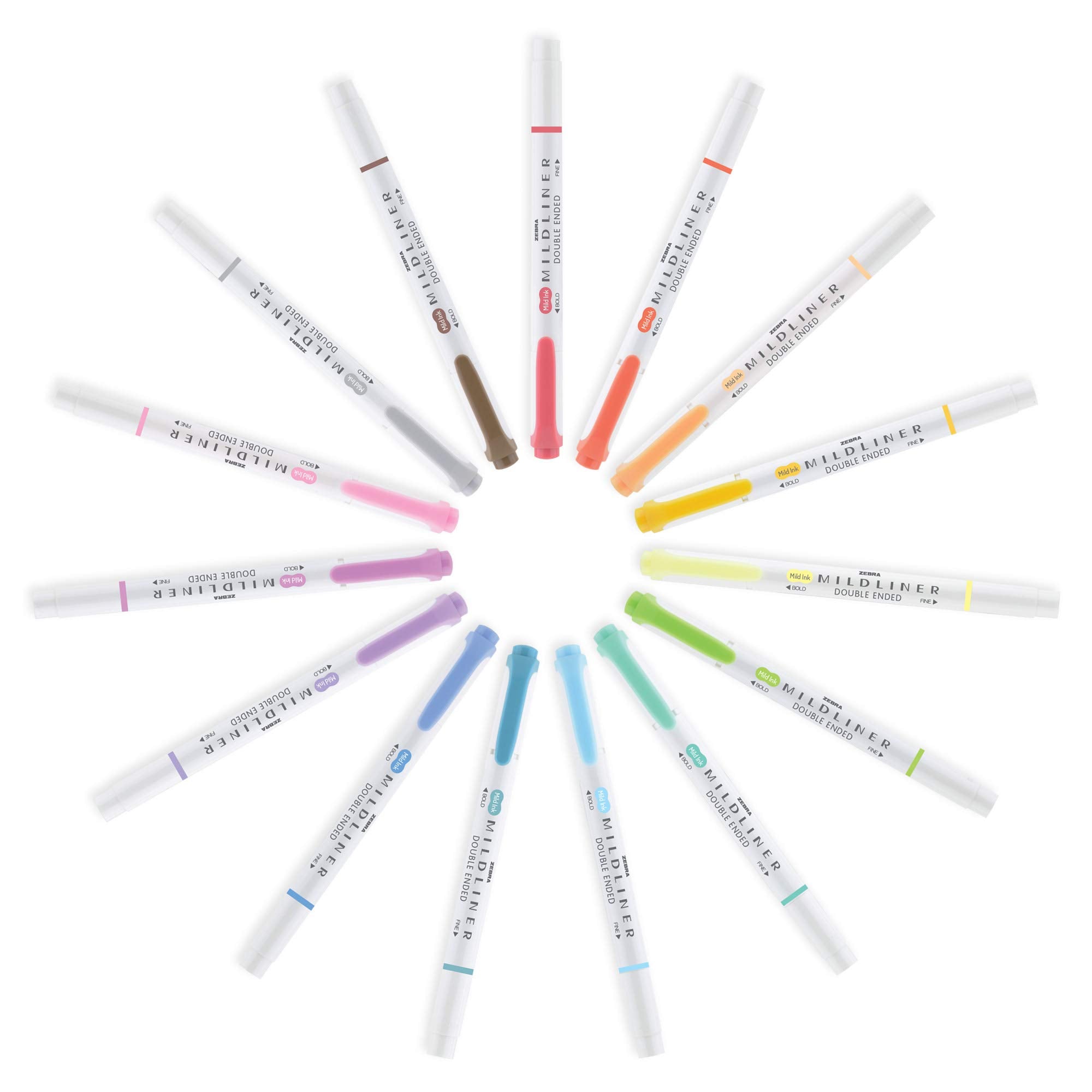 Zebra Pen Mildliner Dual-Tip Highlighters, Broad and Fine Tips, Ideal for Bible Highlighting, No Bleed, School Supplies, Teacher Supplies, and Office Supplies, Mild Apricot Ink, 12-Pack (78590upc)
