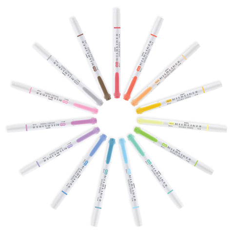 Zebra Pen Mildliner Dual-Tip Highlighters, Broad and Fine Tips, Ideal for Bible Highlighting, No Bleed, School Supplies, Teacher Supplies, and Office Supplies, Mild Apricot Ink, 12-Pack (78590upc)