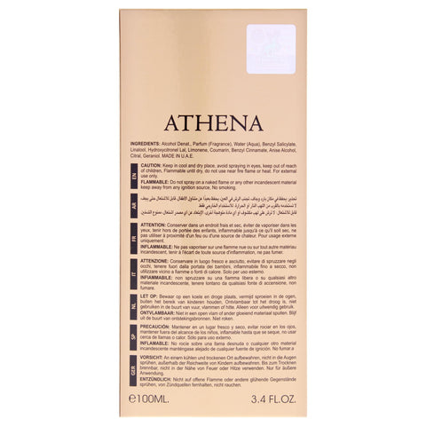 Lattafa Maison Alhambra Athena for Women Eau De Parfum Spray, 3.4 Ounce