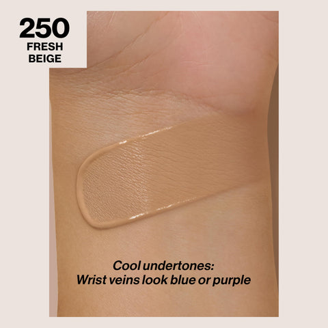 Revlon Liquid Foundation, ColorStay Face Makeup for Combination & Oily Skin, SPF 15, Medium-Full Coverage with Matte Finish, 250 Fresh Beige, 1 fl oz