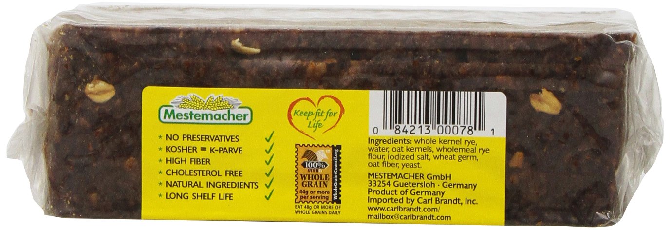Mestemacher Bread Fitness Packages, 17.6 Ounce, Pack of 12