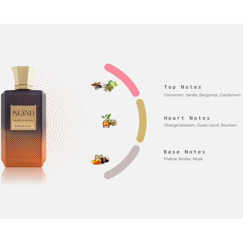 Khadlaj Island Vanilla Dunes Extrait De Parfum Spray, 3.4 Ounce (Unisex)