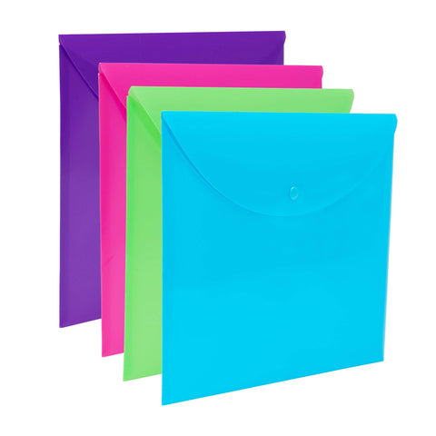 Smead Project Envelope, Snap Closure, Top Load, Letter Size (4, Assorted)
