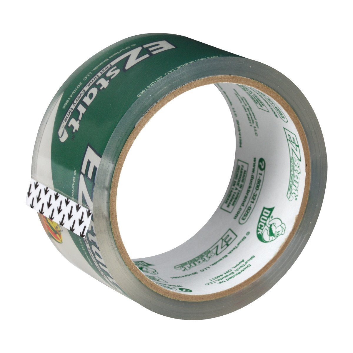 Duck Brand EZ Start Packaging Tape, 1.88 Inches x 30 Yards, 3 Inch Core, Clear (307366)