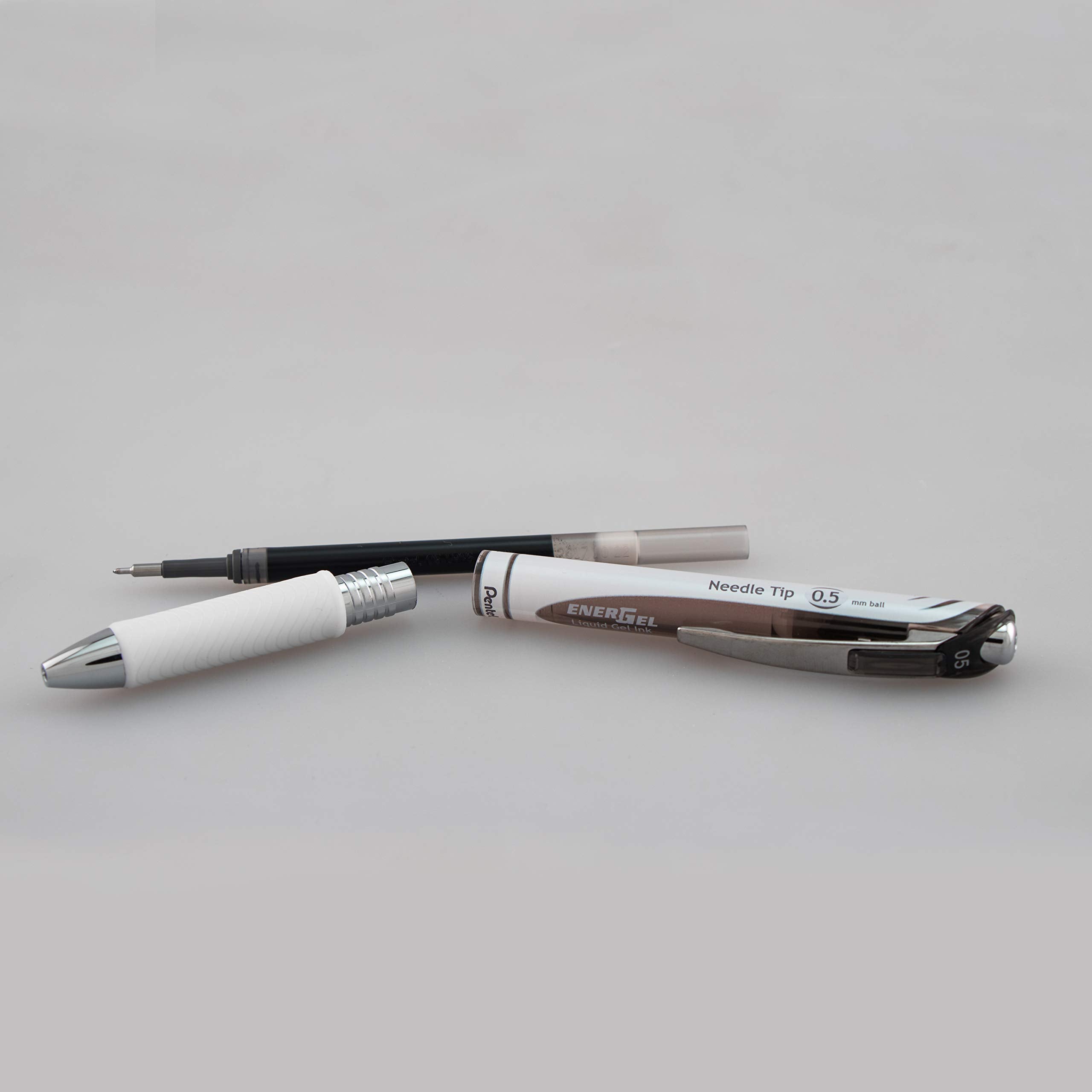 Pentel Pearl Deluxe RTX Liquid Gel Pen, (0.5mm), Fine Line, Needle Tip (BLN75WBP2A)