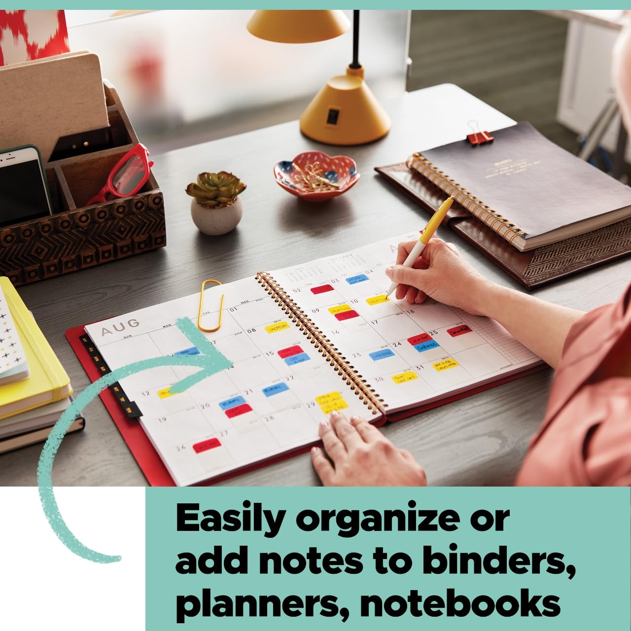 Post-it Flags, 60/On-the-Go Dispenser, 1 Dispenser/Pack, 1 in Wide, Orange, Lime, Pink (680-OLP)