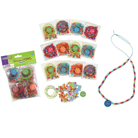 Creativity Street Bead Kit with Printed 100 Day Bead, Assorted Color