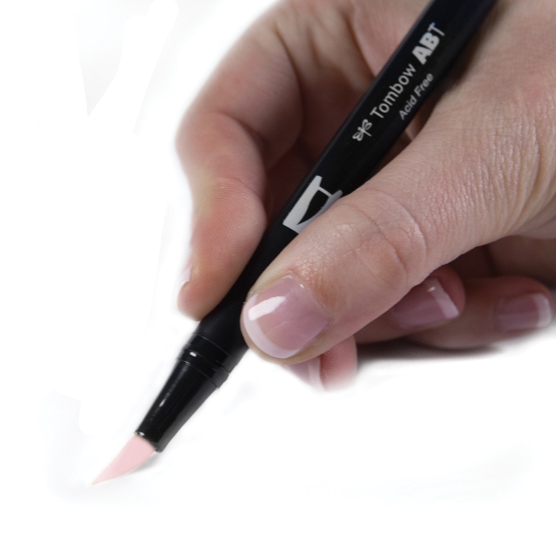 Tombow 56586 Dual Brush Pen Art Marker, 761 - Carnation, 1-Pack. Blendable, Brush and Fine Tip Marker