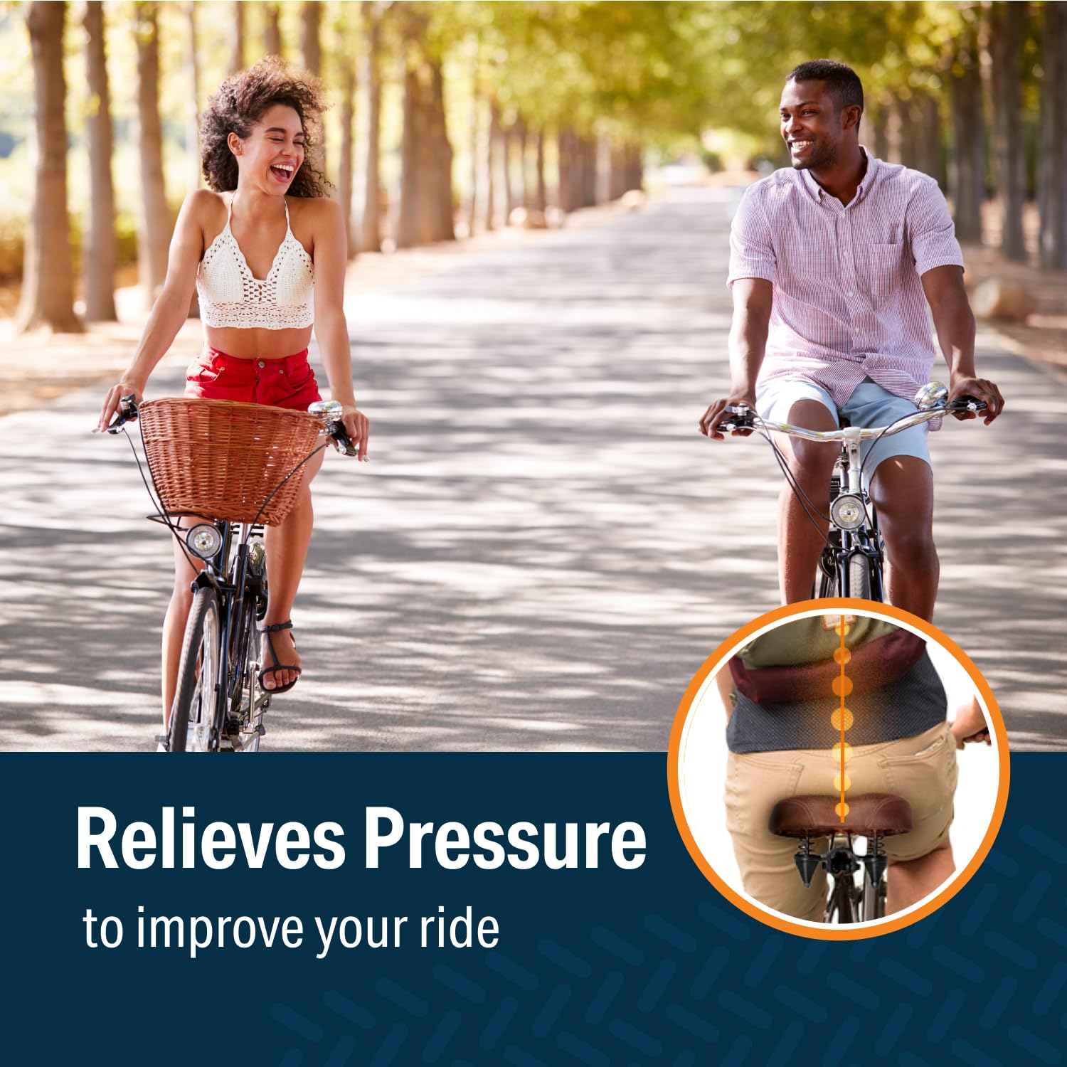 Bikeroo Oversized Bike Seat - Compatible with Peloton, Exercise or Road Bikes - Bicycle Saddle Replacement with Wide Cushion for Men & Womens Comfort