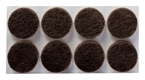 Scotch Felt Pads 32 PCS Brown, Felt Furniture Pads for Protecting Hardwood Floors, 1" Round, Easy-to-Apply, Self-Stick Design, Reliable Protection from Nicks, dents and Scratches (SP822-NA)