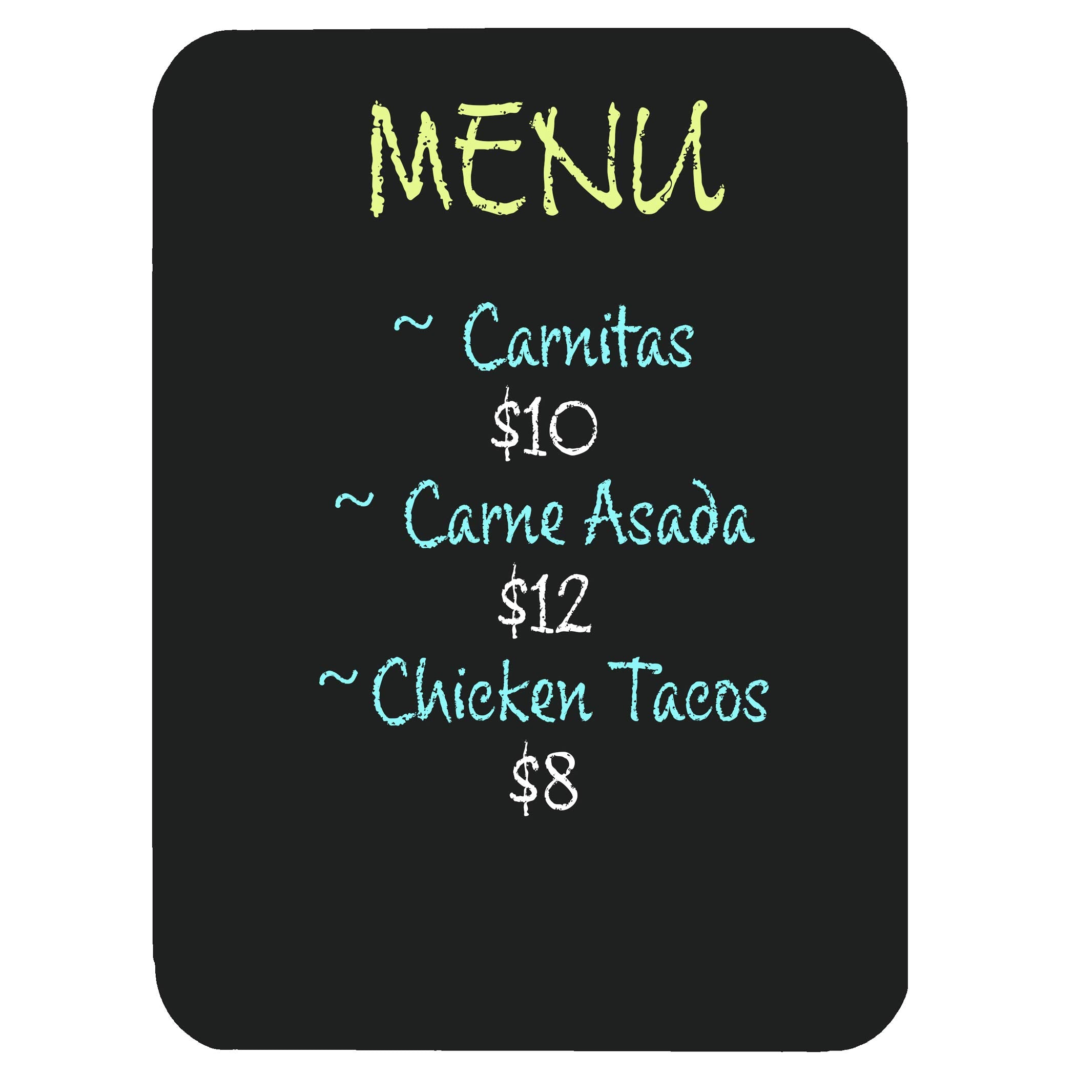Flipside Chalk Board, Black, 18" x 24",10204