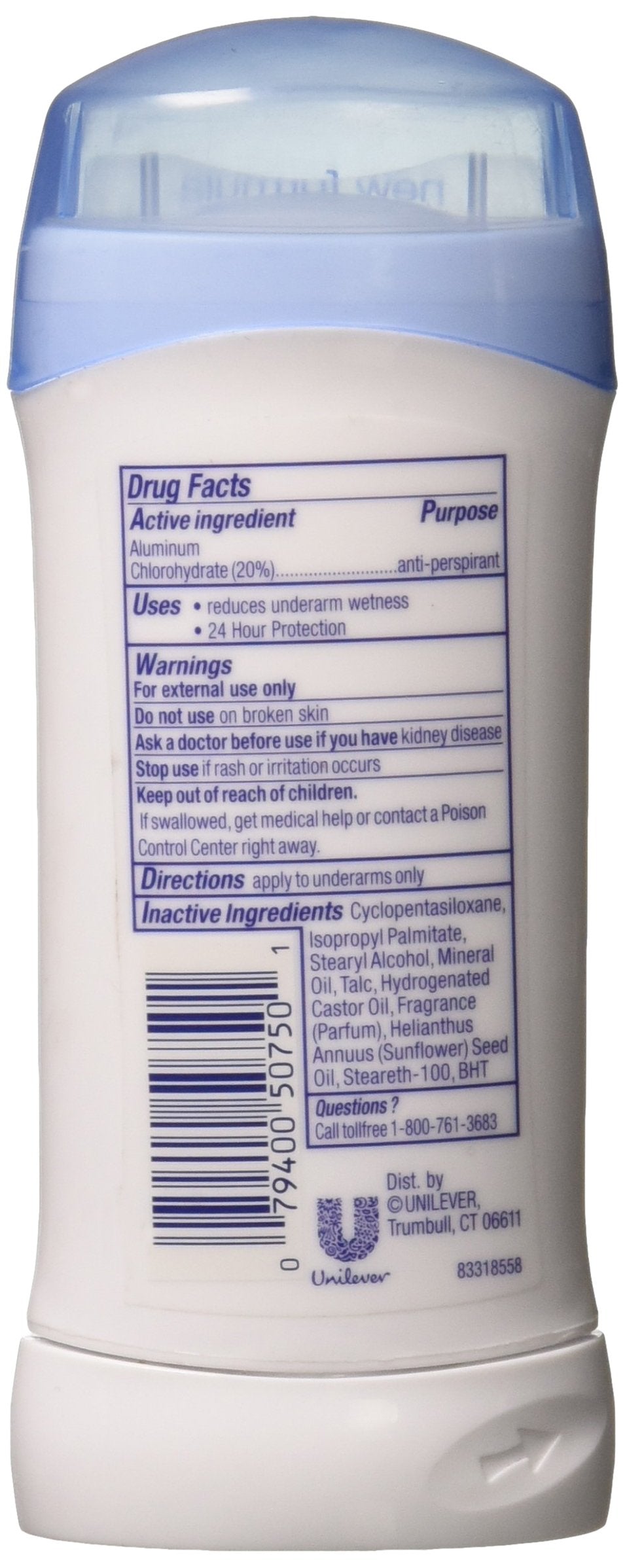 Dove Invs Sold Frsh Size 2.6z Dove Fresh Invisible Solid Antiperspirant Deodorant