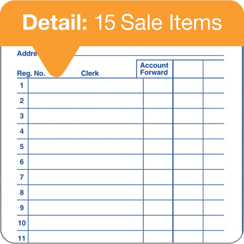 Adams General Purpose Sales Book, 2-Part, Carbonless, White/Canary, 3-11/32 x 5-5/8 Inches, 50 Sets/Book, 3 Books (DC3530)